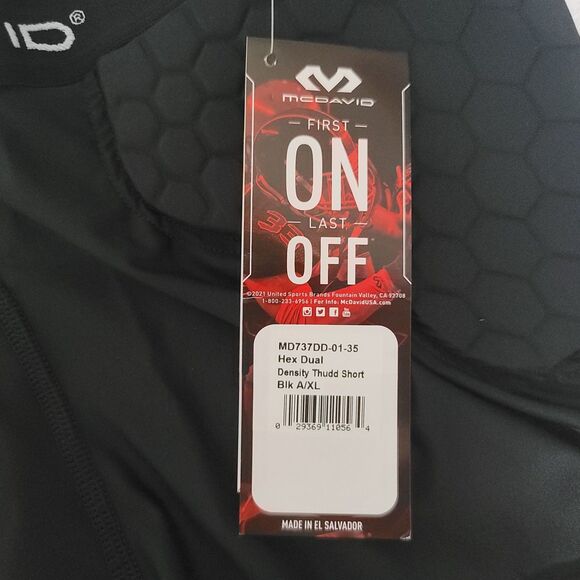 NWT McDavid HEX Dual-Density Thudd Short Biking/Cycling MD737DD-01-35 XL - Picture 2 of 4